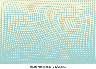 Halftone background. Digital gradient. Dotted pattern with circles, dots, point small scale. Design element for web banners, posters, cards, wallpapers, sites, panels. Green, mint, light yellow