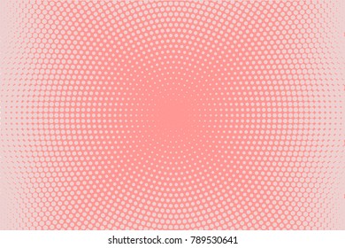 Halftone background. Digital gradient. Dotted pattern with circles, dots, point small scale. Design element for web banners, posters, cards, wallpapers, sites, panels. Pink color