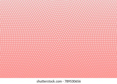 Halftone background. Digital gradient. Dotted pattern with circles, dots, point small scale. Design element for web banners, posters, cards, wallpapers, sites, panels. Pink color