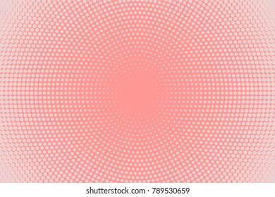 Halftone background. Digital gradient. Dotted pattern with circles, dots, point small scale. Design element for web banners, posters, cards, wallpapers, sites, panels. Pink color