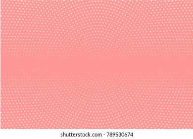 Halftone background. Digital gradient. Dotted pattern with circles, dots, point small scale. Design element for web banners, posters, cards, wallpapers, sites, panels. Pink color