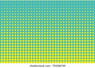 Halftone background. Digital gradient. Dotted pattern with circles, dots, point small scale. Design element for web banners, posters, cards, wallpapers, sites, panels. Green, yellow color