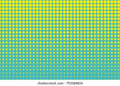 Halftone background. Digital gradient. Dotted pattern with circles, dots, point small scale. Design element for web banners, posters, cards, wallpapers, sites, panels. Green, yellow color