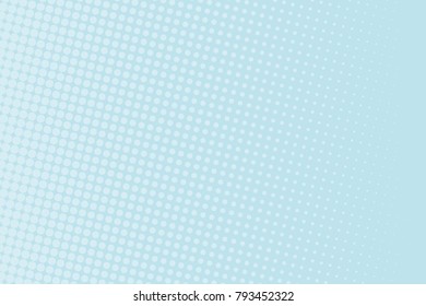 Halftone background. Digital gradient. Dotted pattern with circles, dots, point large scale. Design element for web banners, posters, cards, wallpapers, sites, panels. Blue color