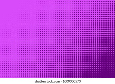 Halftone background. Digital gradient. Ultra violet, purple color. Dotted pattern with circles, dots, point small scale. Design element for web banners, posters, cards, wallpapers, sites, panels.