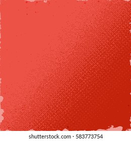 Halftone background with dirty grungy dots gradient