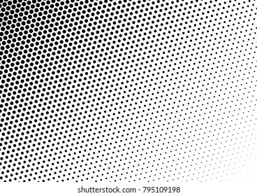 Halftone Background. Distressed Black and White Backdrop. Fade Modern Pattern. Grunge Gradient Texture. Vector illustration