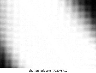 Halftone Background. Distressed Dotted Overlay. Gradient Texture. Modern Abstract Backdrop. Vector illustration
