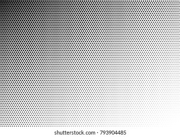 Halftone Background. Distressed Overlay. Black and White Points Backdrop. Abstract Fade Pattern. Vector illustration