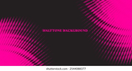 Halftone background with dots. Art pattern in comic style. Colorful dot texture. Vector illustration