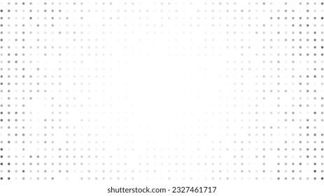 Fondo de semitono con puntos. Patrón de arte pop blanco y negro en estilo cómico. Textura de punto monocroma. Ilustración del vector