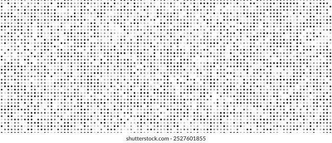 Fondo de semitono con puntos. Patrón de arte pop en blanco y negro en estilo cómico. Textura de punto monocromo. Ilustración vectorial