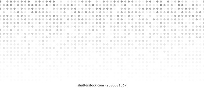 Fondo de semitono con puntos. Patrón de arte pop en blanco y negro en estilo cómico. Textura de punto monocromo. Ilustración vectorial