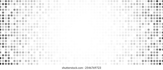 Halftone background with dots. Black and white pop art pattern in comic style. Monochrome dot texture. Vector illustration