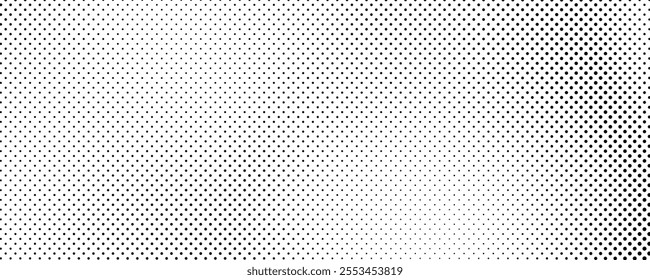 Halftone background with dots. Black and white pop art pattern in comic style. Monochrome dot texture. Vector illustration