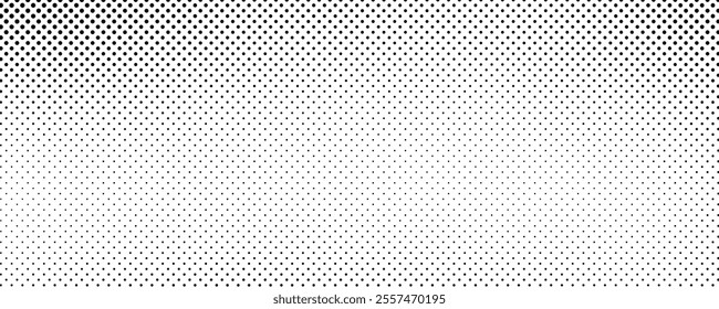 Halftone background with dots. Black and white pop art pattern in comic style. Monochrome dot texture. Vector illustration