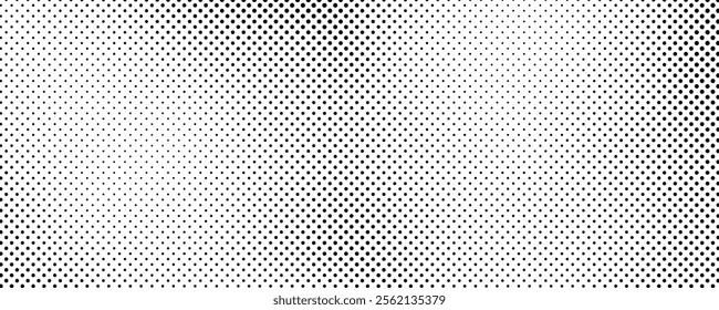 Halftone background with dots. Black and white pop art pattern in comic style. Monochrome dot texture. Vector illustration