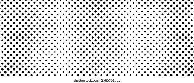 Halftone background with dots. Black and white pop art pattern in comic style. Monochrome dot texture. Vector illustration