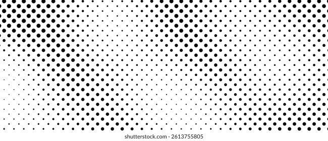 Halftone background with dots. Black and white pop art pattern in comic style. Monochrome dot texture. Vector illustration