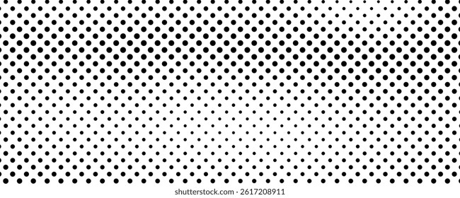 Halftone background with dots. Black and white pop art pattern in comic style. Monochrome dot texture. Vector illustration