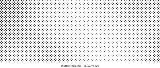 Halftone background with dots. Black and white pop art pattern in comic style. Monochrome dot texture. Vector illustration