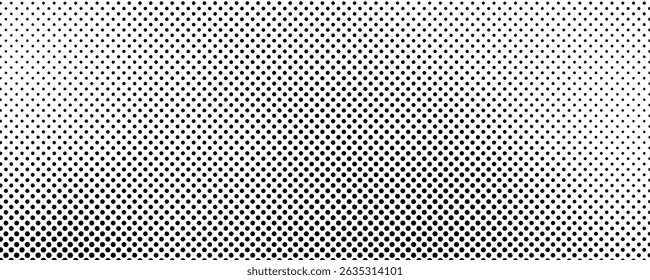 Halftone background with dots. Black and white pop art pattern in comic style. Monochrome dot texture. Vector illustration