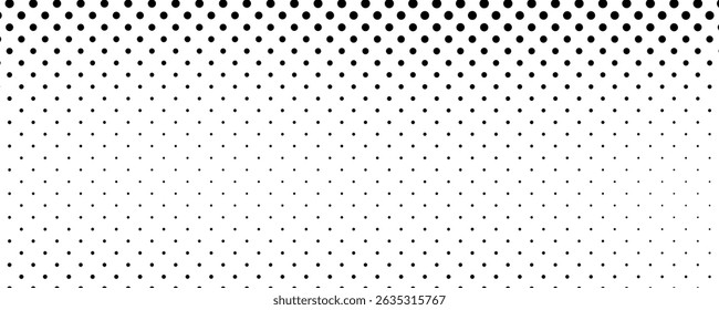 Halftone background with dots. Black and white pop art pattern in comic style. Monochrome dot texture. Vector illustration