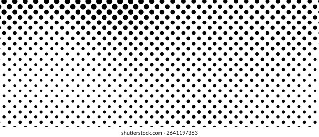 Halftone background with dots. Black and white pop art pattern in comic style. Monochrome dot texture. Vector illustration