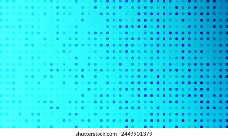 Halftone background with dots. Blue pop art pattern in comic style. Colorful dot texture. Vector illustration