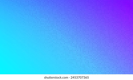 Halftone background with dots. Blue pop art pattern in comic style. Colorful dot texture. Vector illustration