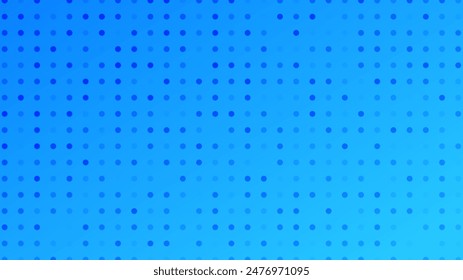 Halftone background with dots. Blue pop art pattern in comic style. Colorful dot texture. Vector illustration