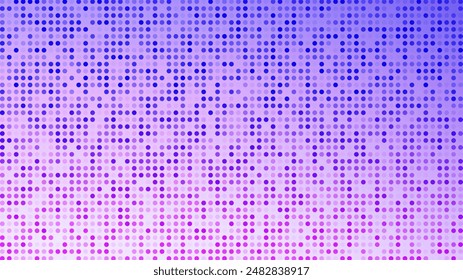 Fondo de semitonos con puntos. Patrón de arte pop azul en estilo cómico. Textura de punto colorido. Ilustración vectorial