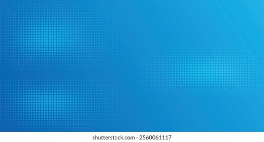 Halftone background with dots. Blue pop art pattern in comic style. Colorful dot texture. Vector illustration