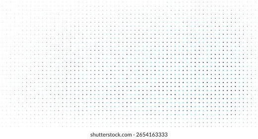 Fondo de semitono con puntos. Patrón de arte pop azul en estilo cómico. Textura colorida del punto. Ilustración vectorial
