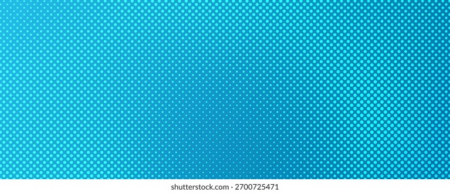 Halftone background with dots. Blue pop art pattern in comic style. Colorful dot texture. Vector illustration