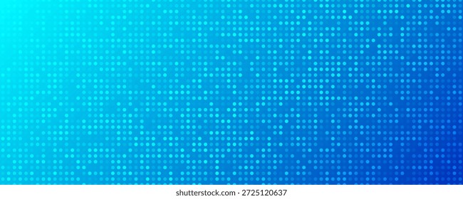 Fondo de semitono con puntos. Patrón de arte pop azul en estilo cómico. Textura colorida del punto. Ilustración vectorial