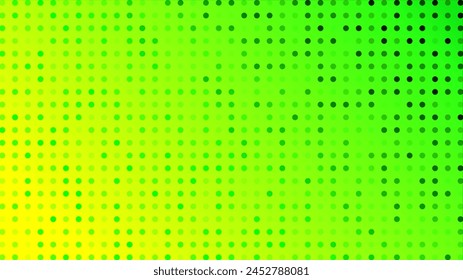 Halftone background with dots. Green pop art pattern in comic style. Colorful dot texture. Vector illustration
