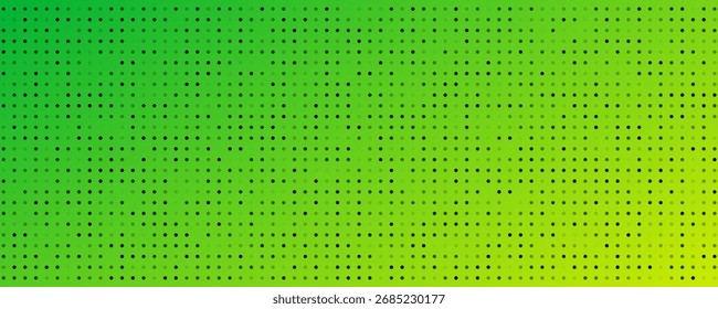 Halftone background with dots. Green pop art pattern in comic style. Colorful dot texture. Vector illustration