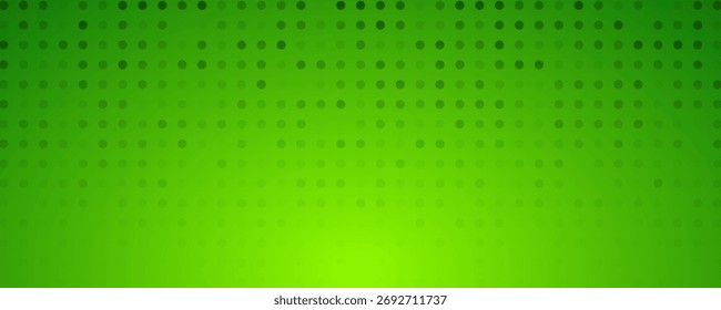 Fondo de semitono con puntos. Patrón de arte pop verde en estilo cómico. Textura colorida del punto. Ilustración vectorial