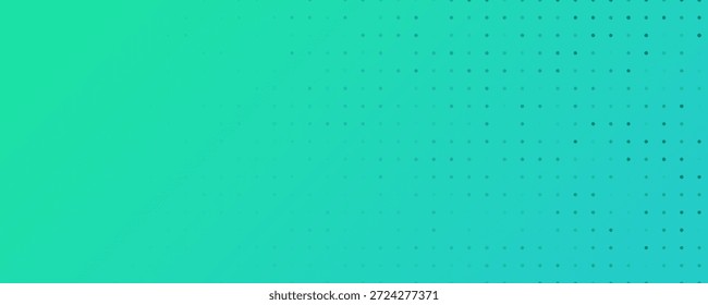 Fondo de semitono con puntos. Patrón de arte pop verde en estilo cómico. Textura colorida del punto. Ilustración vectorial