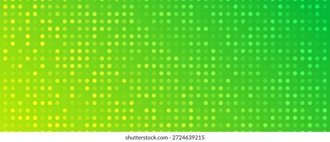 Fondo de semitono con puntos. Patrón de arte pop verde en estilo cómico. Textura colorida del punto. Ilustración vectorial