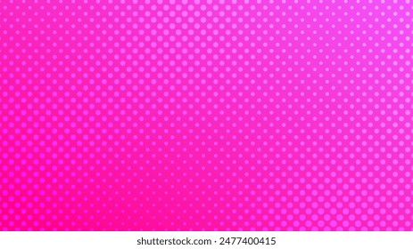 Halftone background with dots. Pink pop art pattern in comic style. Colorful dot texture. Vector illustration
