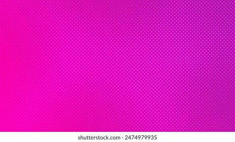 Halftone background with dots. Purple pop art pattern in comic style. Colorful dot texture. Vector illustration