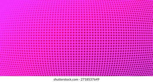 Fondo de semitono con puntos. Patrón de arte pop púrpura en estilo cómico. Textura colorida del punto. Ilustración vectorial