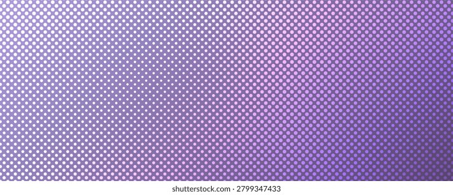 Halftone background with dots. Purple pop art pattern in comic style. Colorful dot texture. Vector illustration