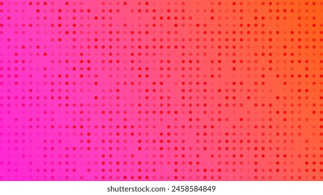 Fondo de semitonos con puntos. Patrón de arte pop rojo en estilo cómico. Textura de punto colorido. Ilustración vectorial