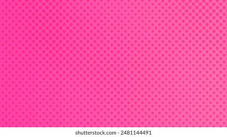Halftone background with dots. Red pop art pattern in comic style. Colorful dot texture. Vector illustration