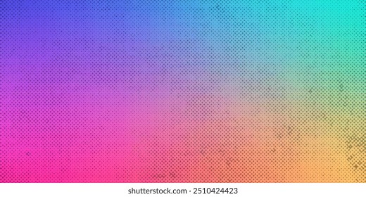 Plano de fundo de meio-tom com pontos. Padrão de arte pop vermelha em estilo cômico. Textura de pontos colorida. Ilustração vetorial