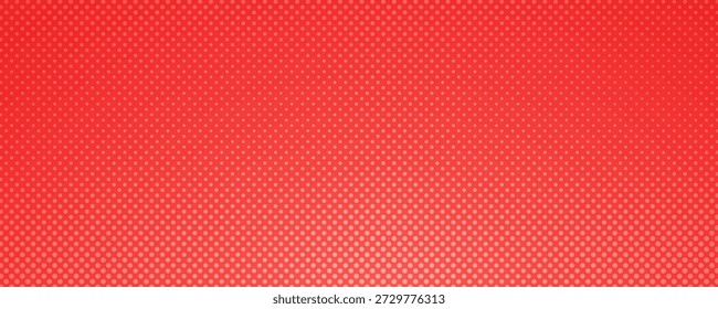 Halftone background with dots. Red pop art pattern in comic style. Colorful dot texture. Vector illustration