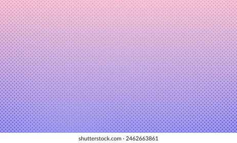 Fondo de semitonos con puntos. Patrón de arte pop violeta en estilo cómico. Textura de punto colorido. Ilustración vectorial
